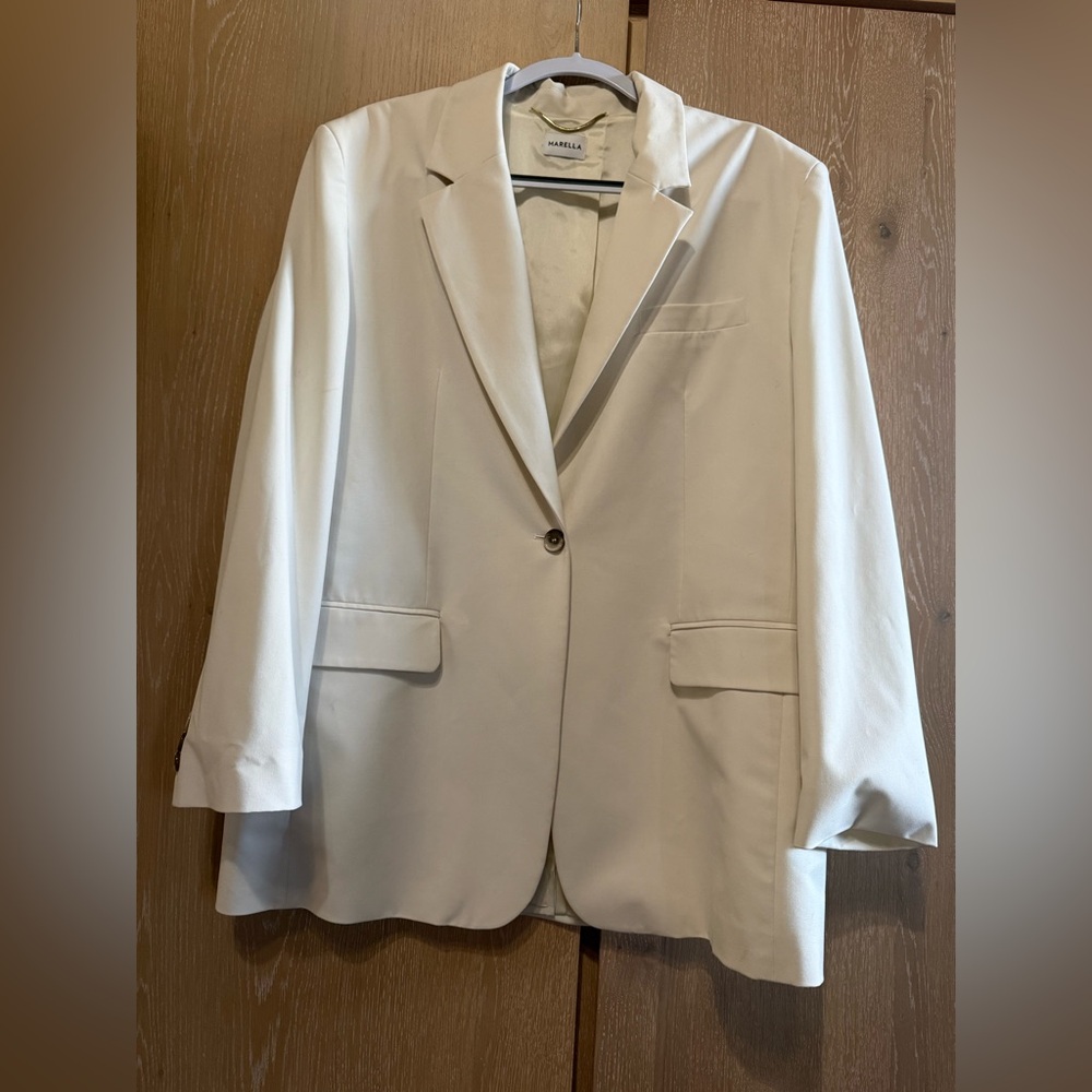 Marella single button straight blazer - image 1